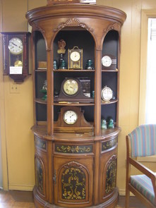 Clocks on display after servicing